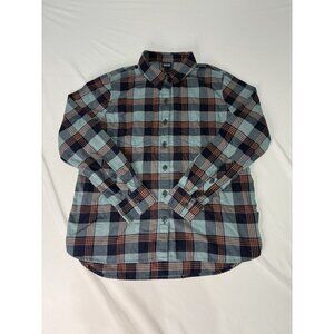 Patagonia Flannel Shirt Men’s SMALL Plaid Organic Cotton Fjord LS